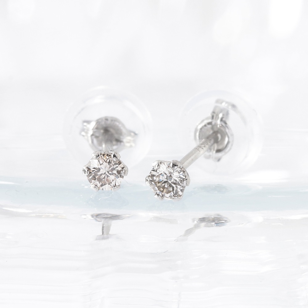 予約品09 ご予約会>プラチナダイヤ計0.15ctピアス レディス | イオン  