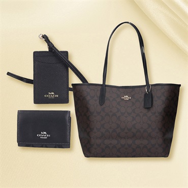COACH(コーチ) 福袋C トートバッグ 5696IMAA8 ・IDケース 57311IMBLK  