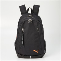 PUMA(プーマ) ラウンドリュック(ブラック×オレンジ-フリー)