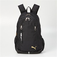 PUMA(プーマ) ラウンドリュック(ブラック×ゴールド-フリー)