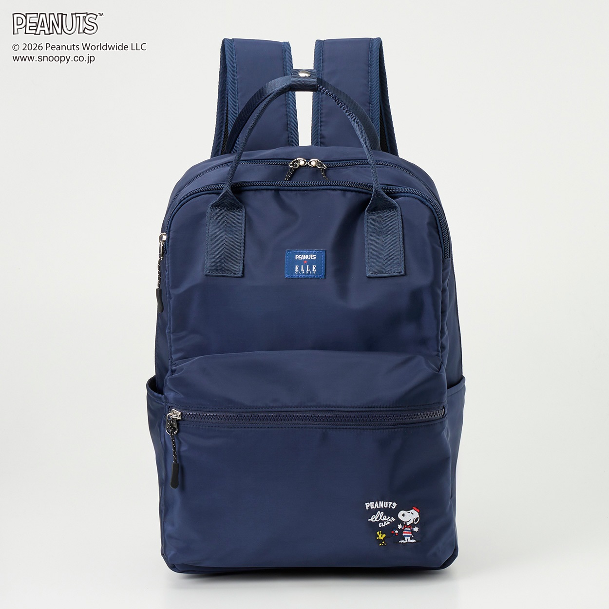 PEANUTS×ELLE CLASSE 2WAYリュック(アオ-フリー)