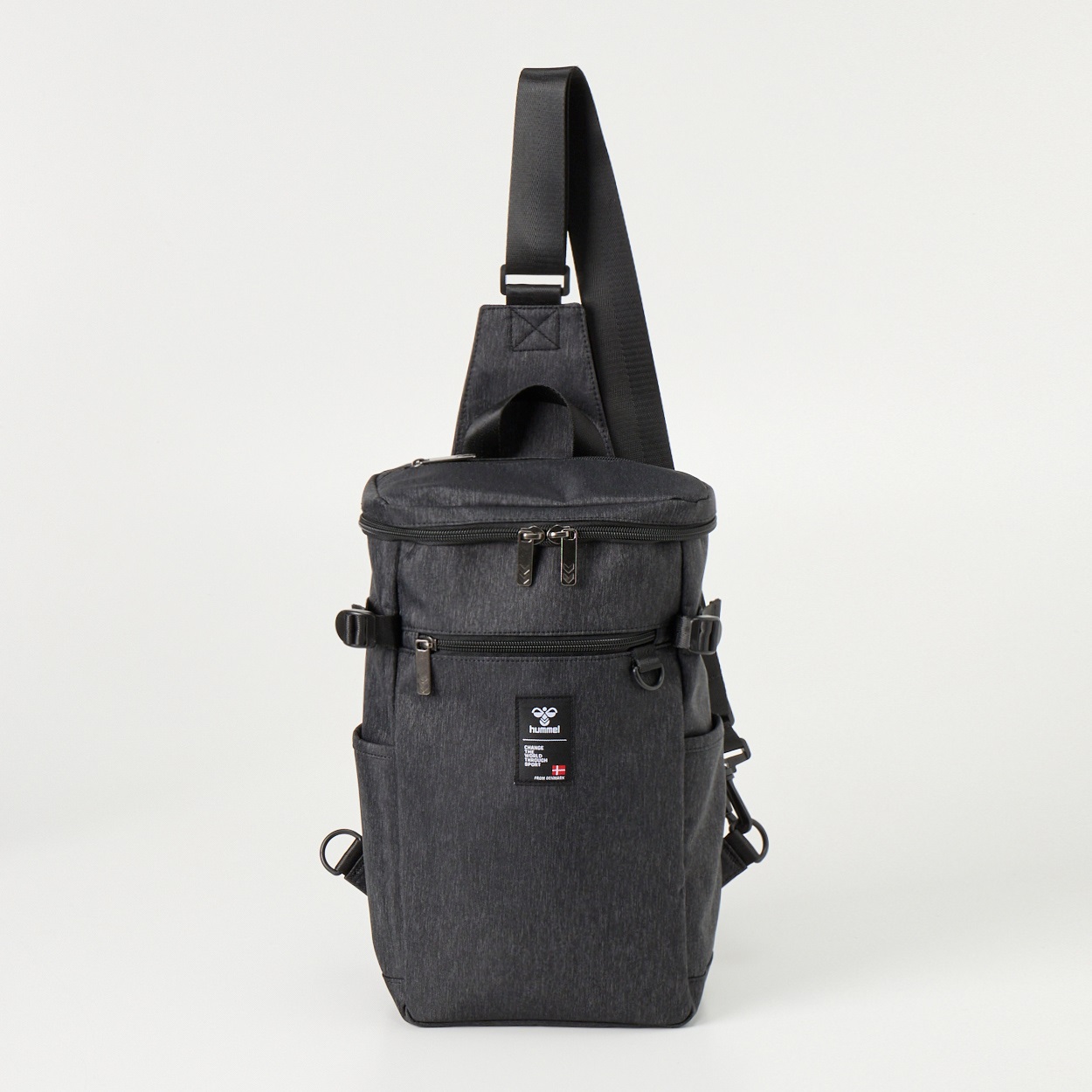hummel(ヒュンメル) 杢ボディバッグ大型(クロ-フリー)