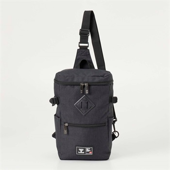 hummel(ヒュンメル) 杢ボディバッグ大型(クロ-フリー)