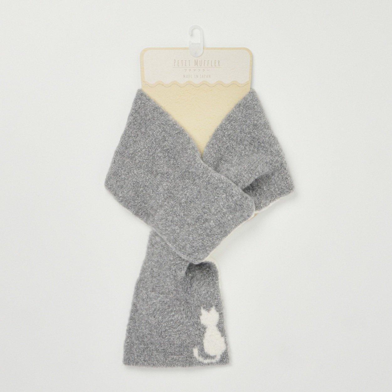 マフラー ニット 日本製 猫柄 リバーシブル レディス | イオンスタイル