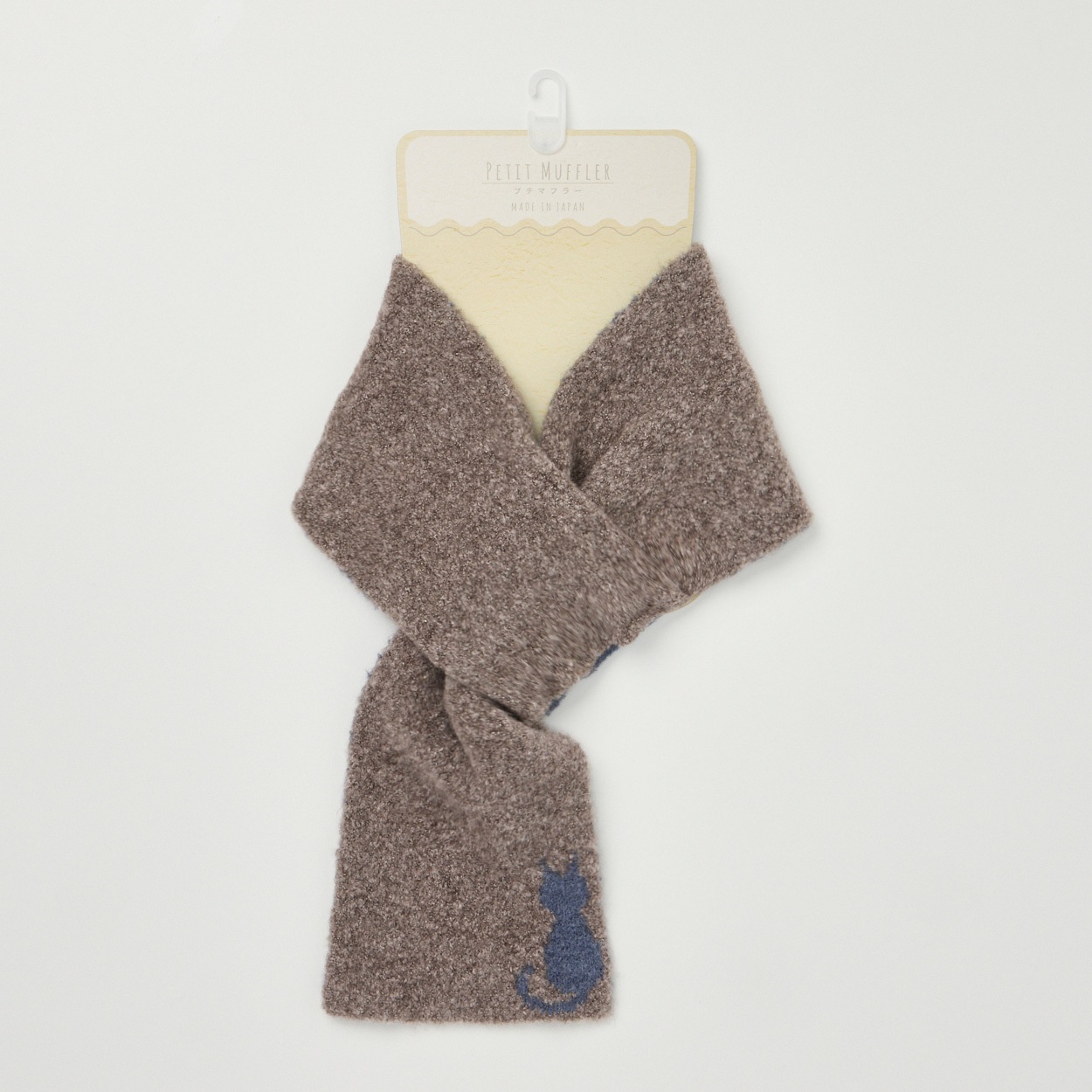 マフラー ニット 日本製 猫柄 リバーシブル レディス | イオンスタイル