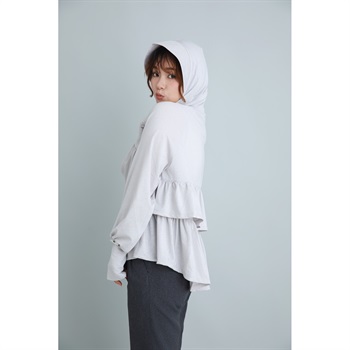 Yoki(ヨキ) UV ラメパーカー バックフリル UVカット遮蔽率99%以上