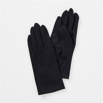 UV 手袋 5指 UVカット遮蔽率90% バンブー 竹繊維 レディス(クロ-フリー)