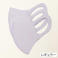 マスク 3枚入 PASTEL MASK(パステルマスク) 洗って使える3Dマスク 大人用 レギュラーサイズ パープル 接触冷感 UV対策  パープル レギュラー(2.31385E+12)