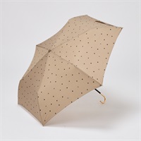 婦人 折傘 ミルキードット(チャ-50CM)