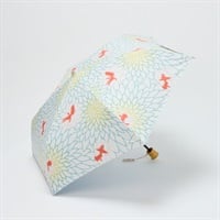 晴雨兼用折傘 三段 和柄(金魚-50CM)
