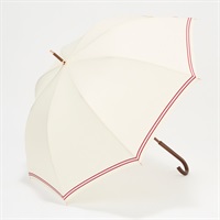 Water front(ウォーターフロント) 婦人 長傘 モクット マニッシュボーダー(シロ-58CM)