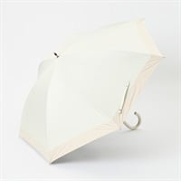 トップバリュ(TOPVALU) 長傘 軽い晴雨兼用傘 バイカラー(シロ-55CM)