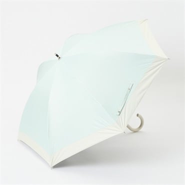 トップバリュ(TOPVALU) 長傘 軽い晴雨兼用傘 バイカラー(ウスミドリ-55CM)