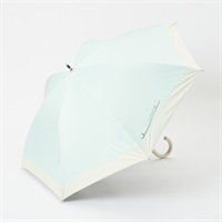 トップバリュ(TOPVALU) 長傘 軽い晴雨兼用傘 バイカラー(ウスミドリ-55CM)