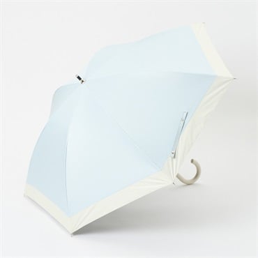 トップバリュ(TOPVALU) 長傘 軽い晴雨兼用傘 バイカラー(ウスアオ-55CM)