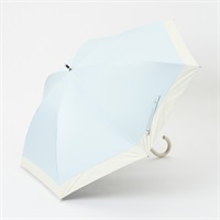 トップバリュ(TOPVALU) 長傘 軽い晴雨兼用傘 バイカラー(ウスアオ-55CM)