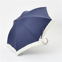 トップバリュ(TOPVALU) 長傘 軽い晴雨兼用傘 バイカラー(コイアオ-55CM)