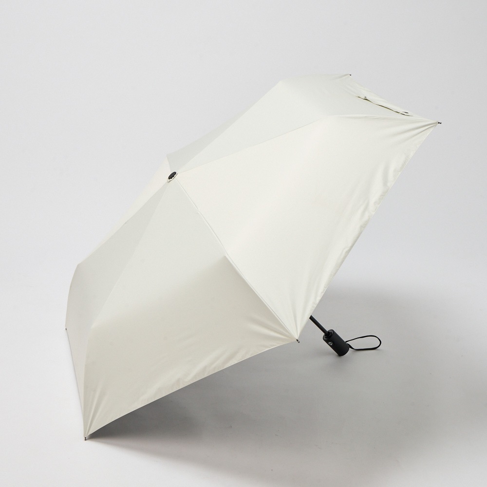 トップバリュ(TOPVALU) 折傘 自動開閉 晴雨兼用傘(シロ-58CM)