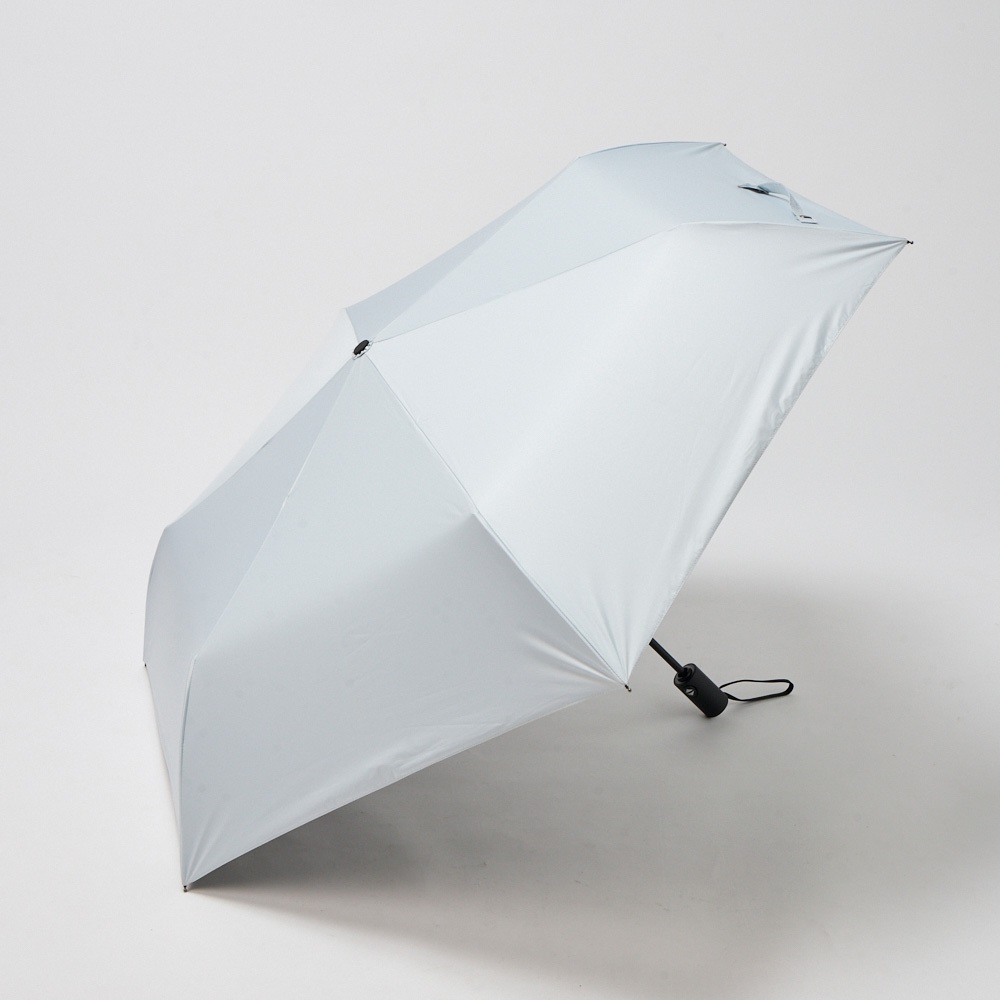 トップバリュ(TOPVALU) 折傘 自動開閉 晴雨兼用傘(ウスアオ-58CM)