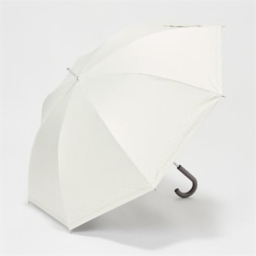 晴雨兼用長傘 ラメグリッター(シロ-50CM)
