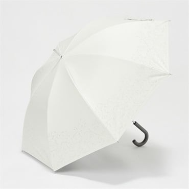 晴雨兼用長傘 ラメフラワー(シロ-50CM)