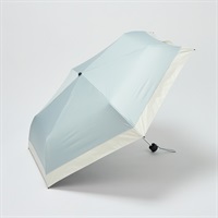 【ポイント20倍対象商品】晴雨兼用折傘 切り継ぎ 大きめサイズ(ウスミドリ-55CM)