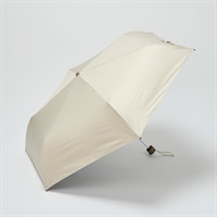 【ポイント20倍対象商品】晴雨兼用折傘 ラインフラワー 大きめサイズ(ウスチャ-55CM)