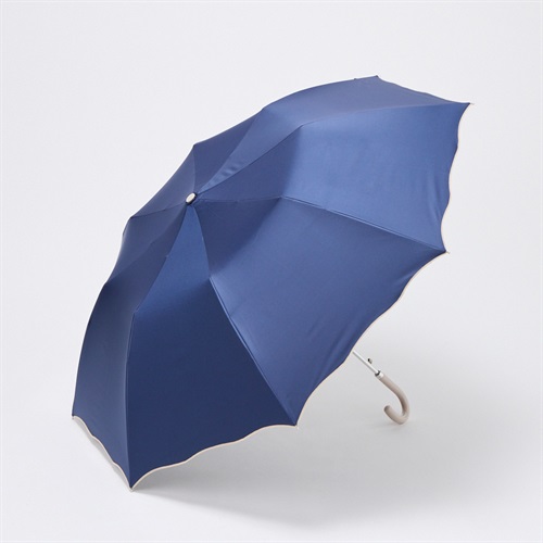 晴雨兼用折傘 ウェーブカット(コイアオ-55CM)