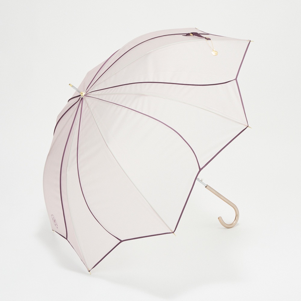 CLATHAS(クレイサス) 婦人長傘 フラワーパイピング(ウスアカ-60CM)