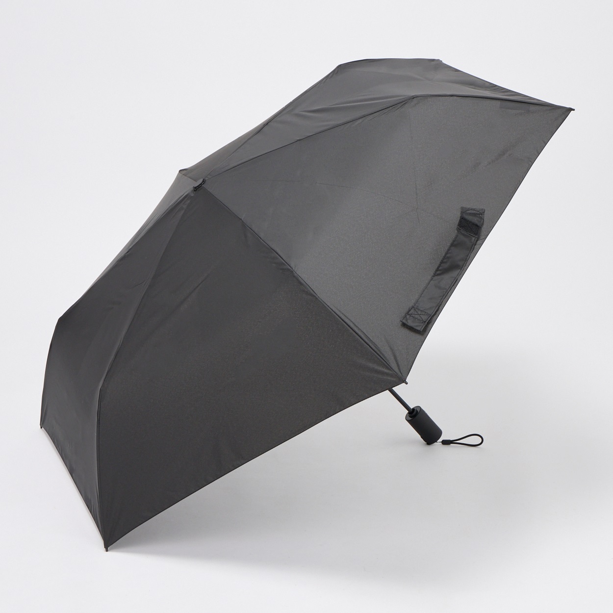 【ポイント20倍対象商品】Water front(ウォーターフロント) 折傘 クイックシャット(ブラック-55CM)