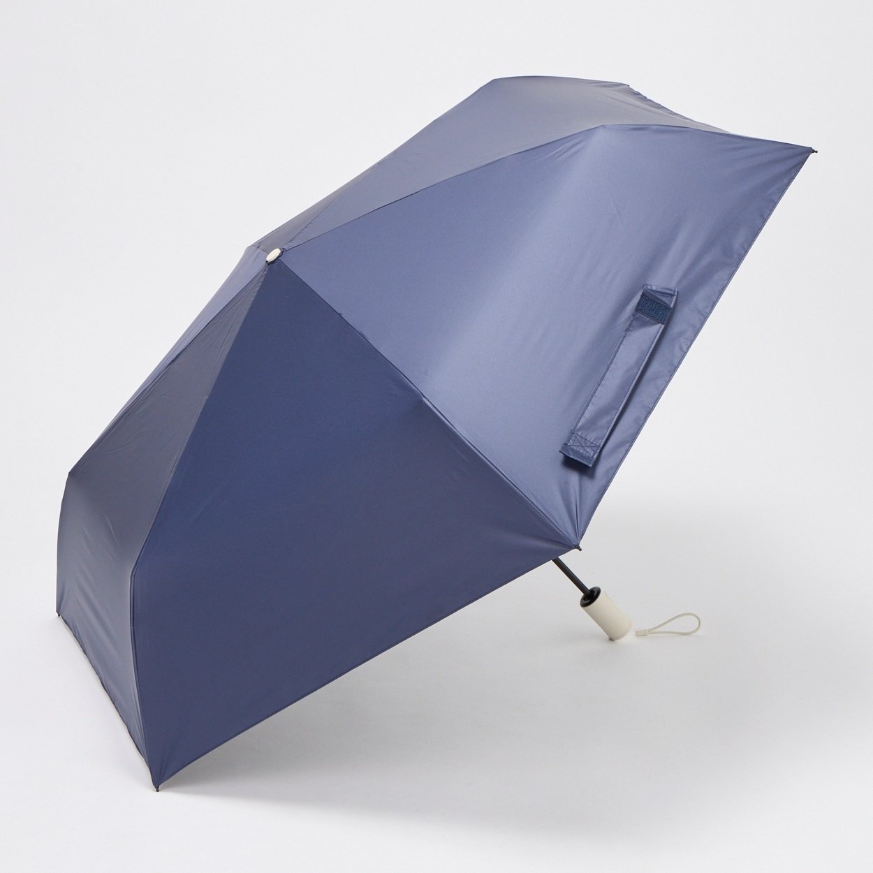  Waterfront(ウォーターフロント)  軽い自動開閉晴雨兼用傘(ネイビー-55CM)