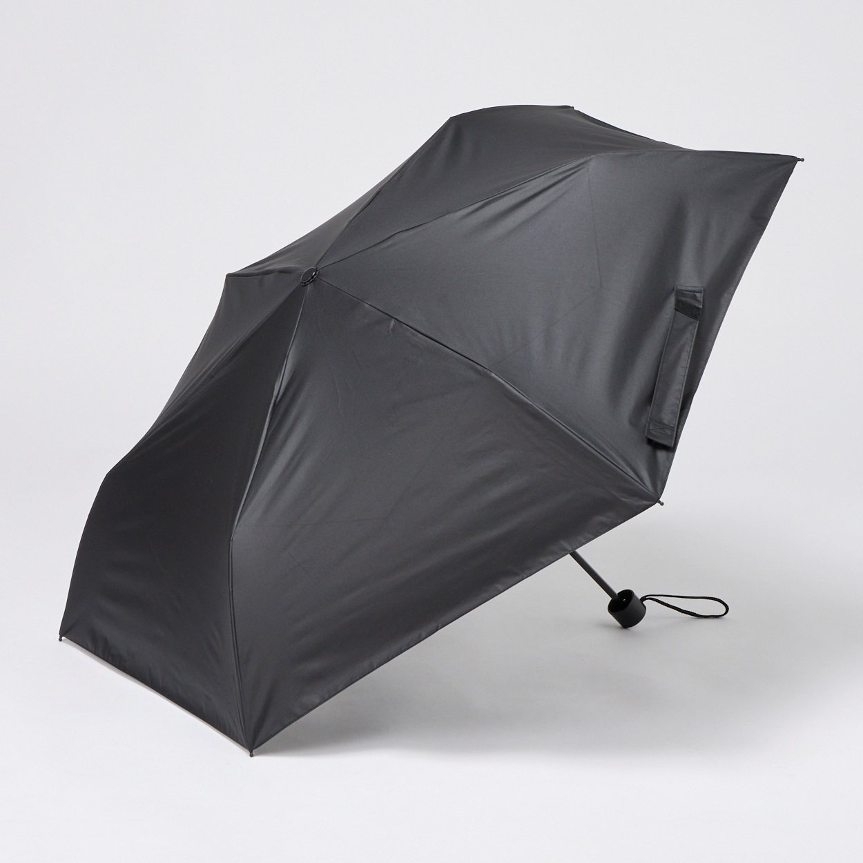 【ポイント20倍対象商品】Water front(ウォーターフロント) 晴雨兼用 全天候折傘(クロ-55CM)