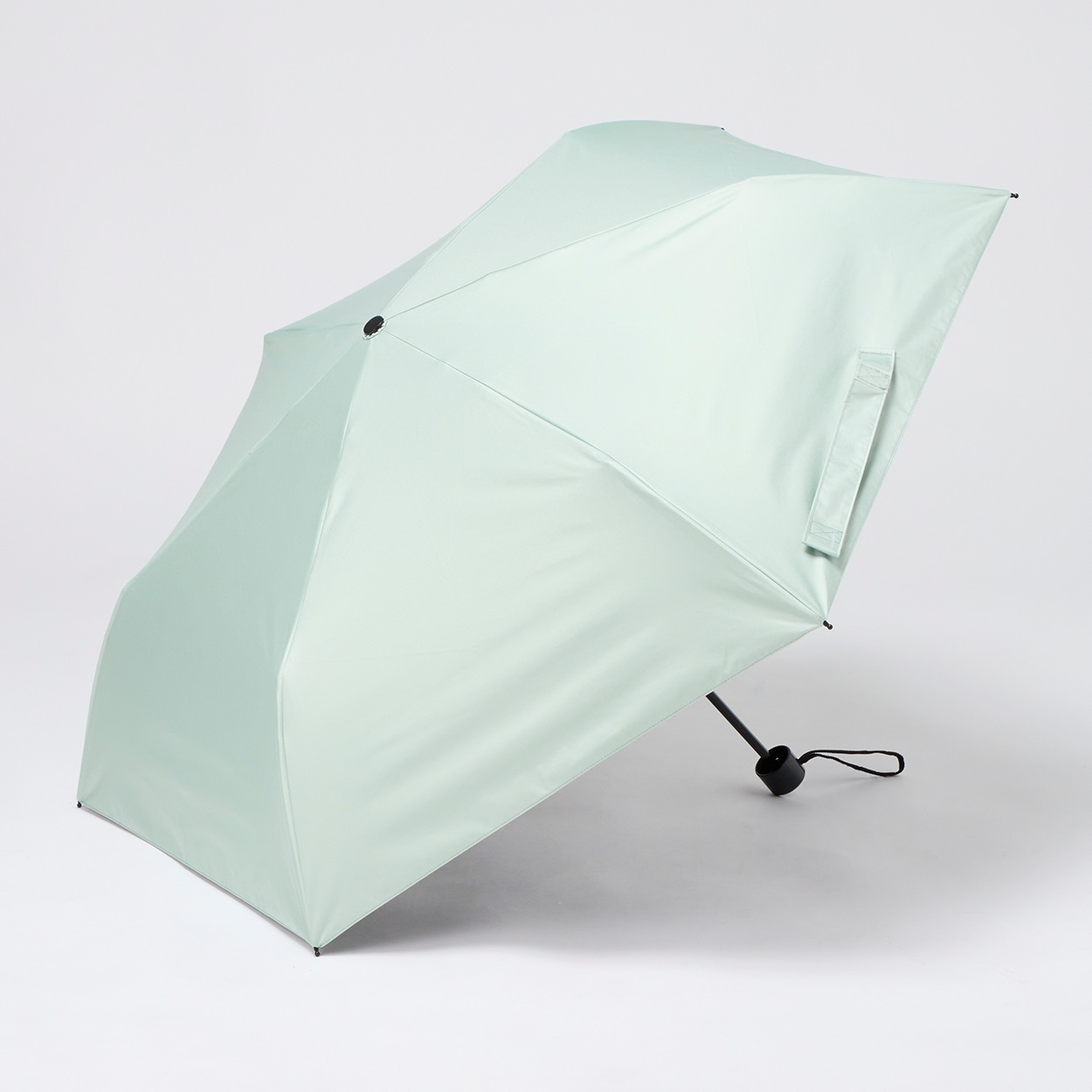 【ポイント20倍対象商品】Water front(ウォーターフロント) 晴雨兼用 全天候折傘(ウスミドリ-55CM)