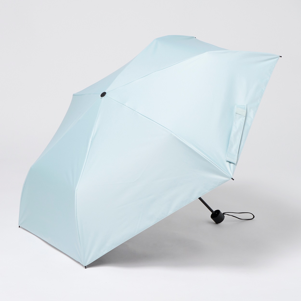 【ポイント20倍対象商品】Water front(ウォーターフロント) 晴雨兼用 全天候折傘(ウスアオ-55CM)