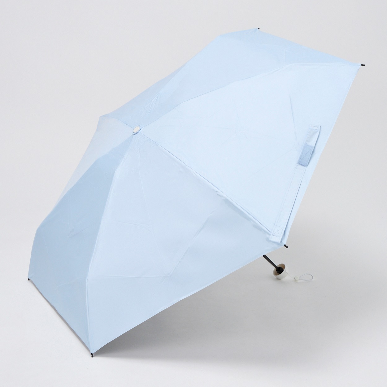【ポイント20倍対象商品】晴雨兼用折傘 kowaza(ウスアオ-50CM)