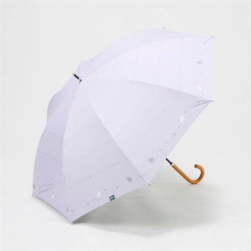 moz(モズ) 長傘 晴雨兼用 柄 レディス(ウスムラサキ-55CM)