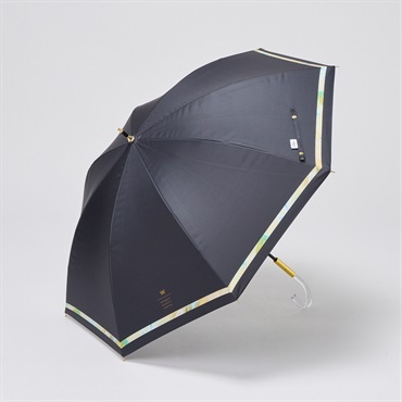 晴雨兼用 長傘 Wpc ニュアンスライン(クロ-50CM)