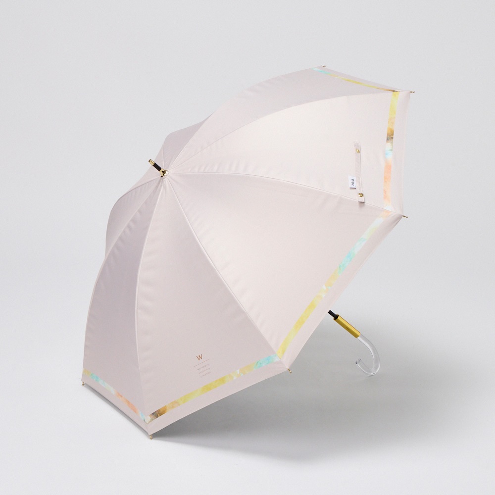 晴雨兼用 長傘 Wpc. ニュアンスライン(ウスチャ-50CM)