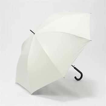 トップバリュ(TOPVALU) 長傘 耐風骨仕様 風に強い晴雨兼用傘 メンズ(シロ-65CM)