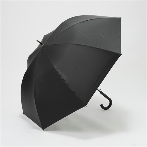 トップバリュ(TOPVALU) 長傘 耐風骨仕様 風に強い晴雨兼用傘 メンズ(クロ-65CM)