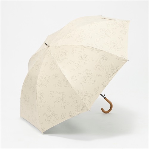 トップバリュ(TOPVALU) 長傘 ワンタッチ式 Z耐風骨仕様 晴雨兼用傘 レディス(ウスチャ-55CM)