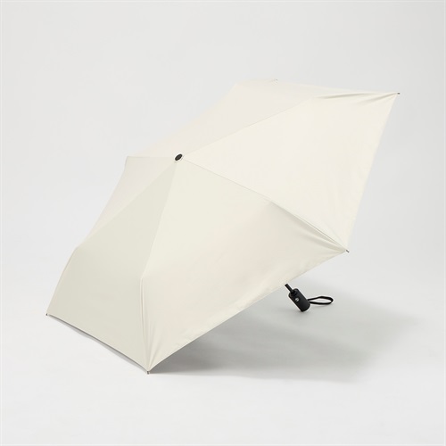トップバリュ(TOPVALU) 折傘 自動開閉 晴雨兼用傘 メンズ(シロ-58CM)