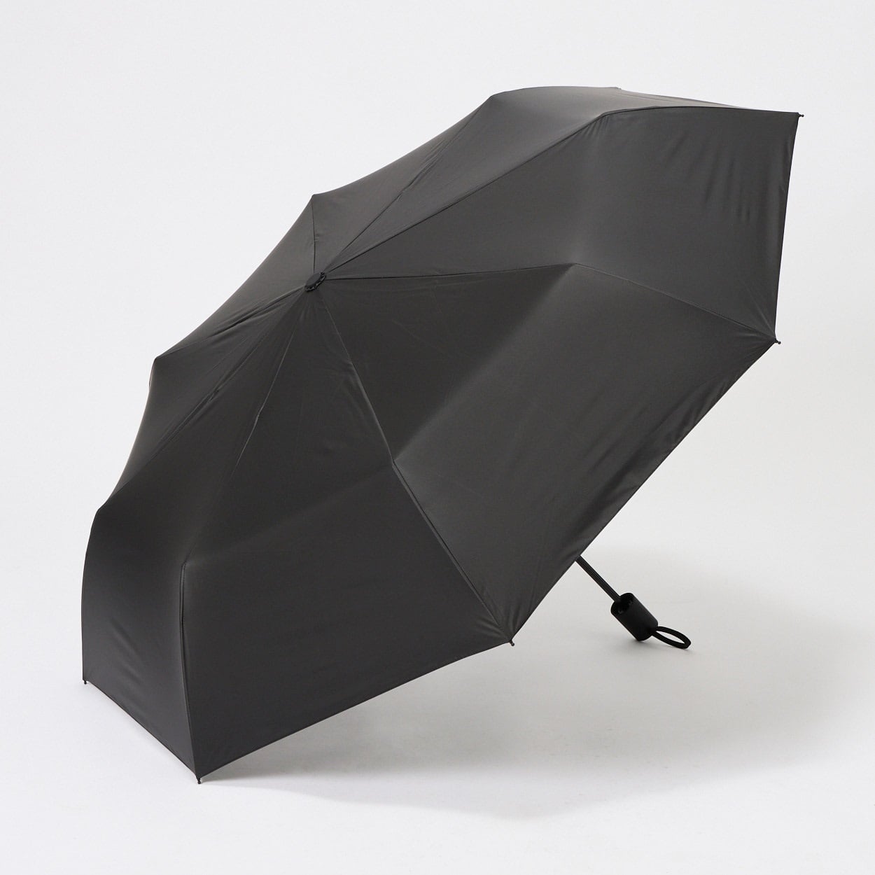 トップバリュ(TOPVALU) 耐風骨仕様 風に強い晴雨兼用傘(クロ-60CM)