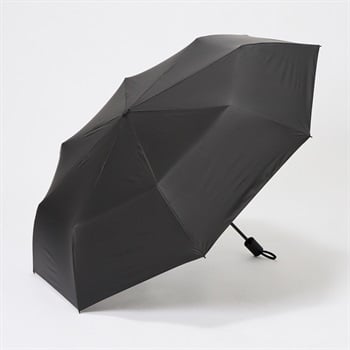 トップバリュ(TOPVALU) 耐風骨仕様 風に強い晴雨兼用傘(クロ-60CM)