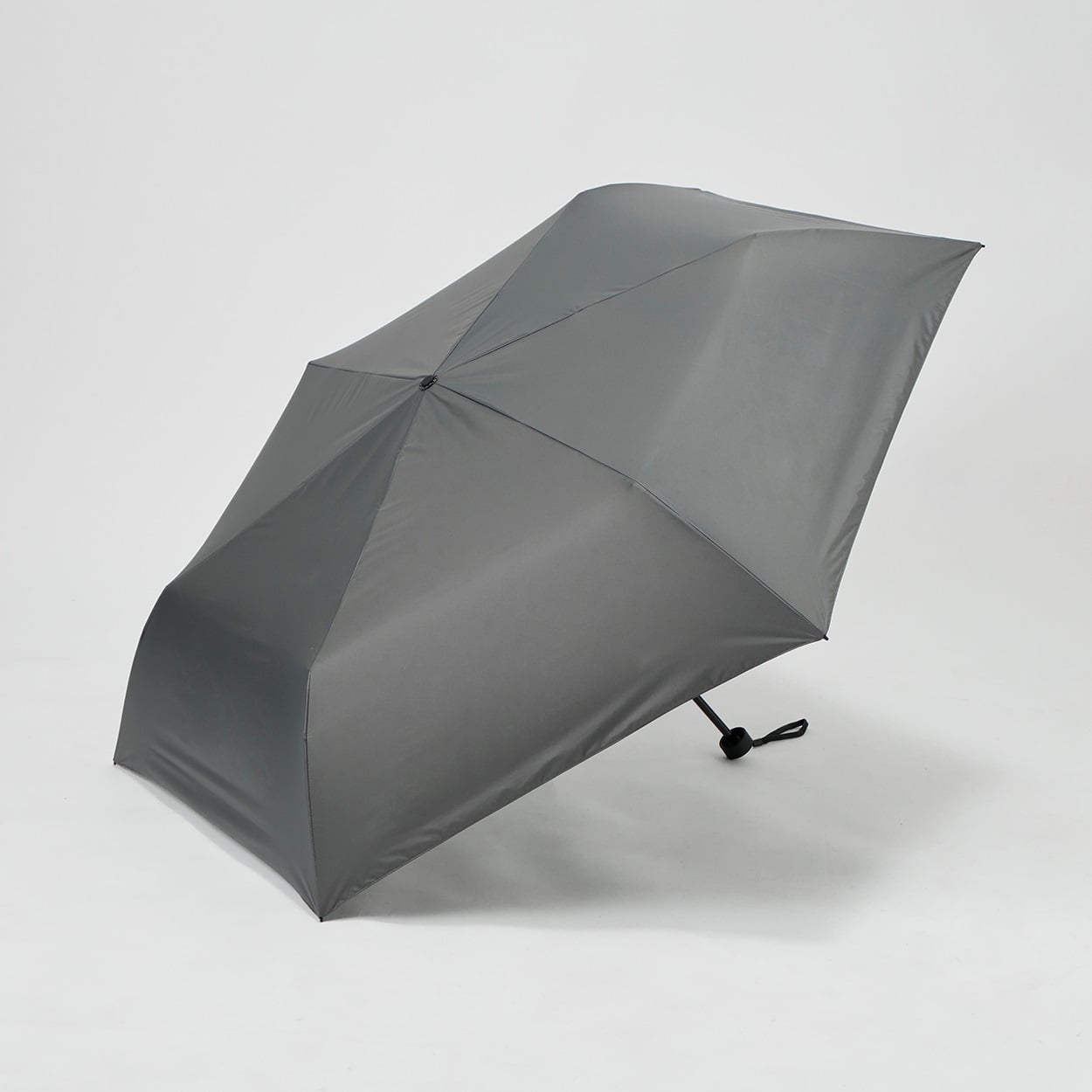 トップバリュ(TOPVALU) 折傘 軽量ワイド 晴雨兼用傘 メンズ(ウスクロ-62CM)