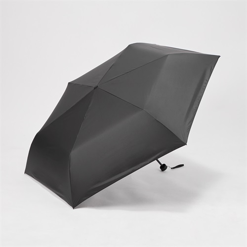 トップバリュ(TOPVALU) 折傘 軽量ワイド 晴雨兼用傘 メンズ(クロ-62CM)