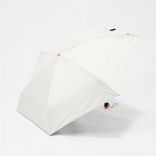 トップバリュ(TOPVALU) 折傘 小さくたためる 晴雨兼用傘 レディス(シロ-50CM)