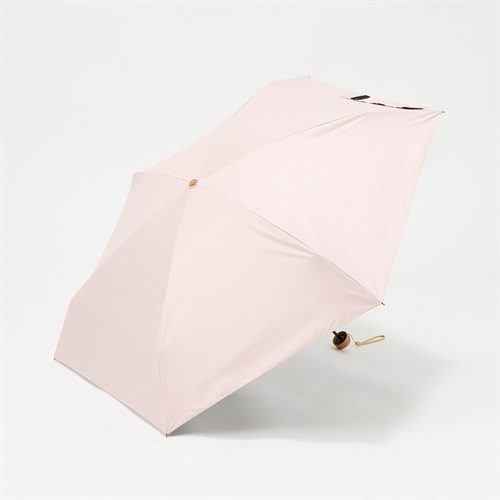 トップバリュ(TOPVALU) 折傘 小さくたためる 晴雨兼用傘 レディス(ウスアカ-50CM)