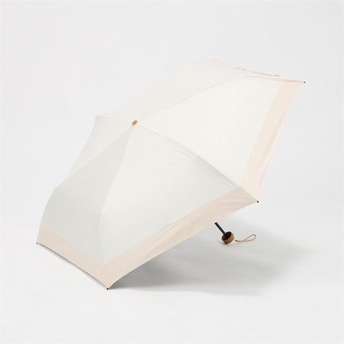 トップバリュ(TOPVALU) 折傘 軽い晴雨兼用傘 レディス(シロ-50CM)