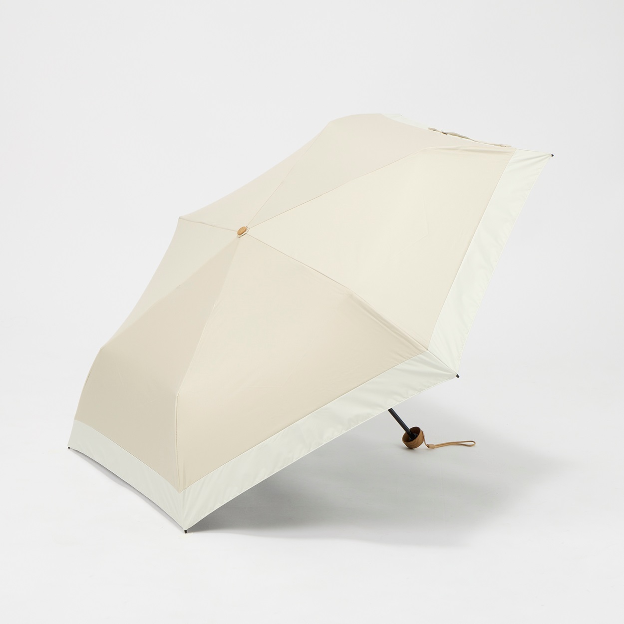 トップバリュ(TOPVALU) 折傘 軽い晴雨兼用傘 レディス(ウスチャ-50CM)
